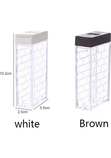 2 Takım Beyaz Şeffaf Baharat Kavanoz Seti Tuz ve Biber Baharat Şişesi Renkli Kapaklı Mutfak Çeşni Şişe Saklama Kabı Baharat Rafı (Yurt Dışından) indirimleri