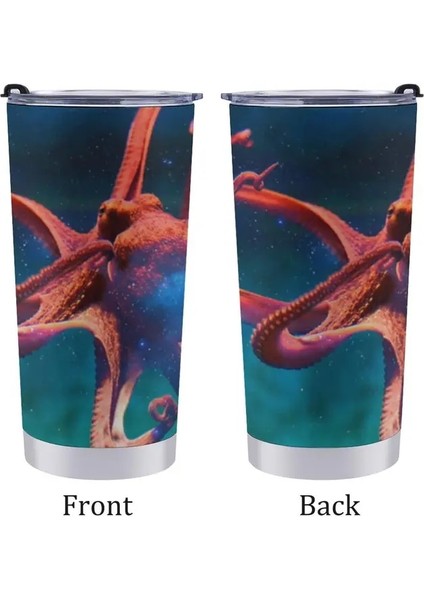 Stil 5 Ahtapot Tumbler Paslanmaz Çelik Vakum Yalıtımlı Kahve Fincanı Çift Duvar Kahve Kupa Seyahat Araba Kapaklı Bardak Gençler Çocuklar Için Hediye (Yurt Dışından)