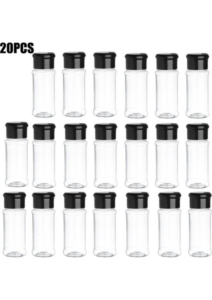 20 Adet 10/20 Adet Kavanoz Baharat Tuz ve Biber Çalkalayıcılar Baharat Kavanozu Baharat Organizatör Plastik Bpa Içermez Mutfak Şekerlik (Yurt Dışından)