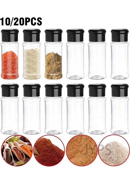 20 Adet 10/20 Adet Kavanoz Baharat Tuz ve Biber Çalkalayıcılar Baharat Kavanozu Baharat Organizatör Plastik Bpa Içermez Mutfak Şekerlik (Yurt Dışından) fırsatları