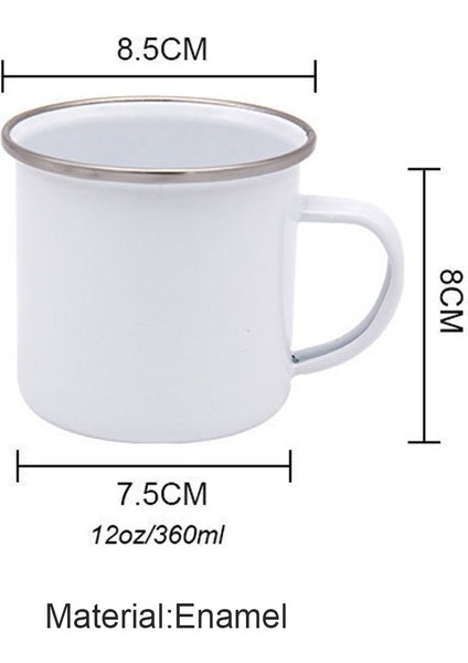 XH1724-A015WH-8 360ML Dachshunds Köpek Emaye Kahve Kupaları Seviyorum Kamp Piknik Şenlik Ateşi Parti Bira Içecek Suyu Kola Bardak Açık Seyahat Kakao Su Kupa (Yurt Dışından) fiyatları