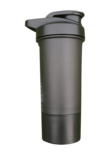 Siyah 500 ml Içecek Su Şişesi Peynir Altı Suyu Protein Tozu Tel Karıştırıcı Topu Su Şişesi Spor Su Şişesi Sızdırmaz Beslenme Şişesi (Yurt Dışından)