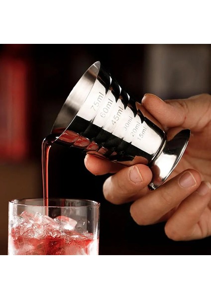 Gümüş Dayanıklı Kokteyl Jigger Sabit Taban Kolay Temizlenebilir Leke Tutmaz Ölçüm Kabı Gıda Sınıfı Ölçüm Kabı Bar Aracı (Yurt Dışından) fiyatları