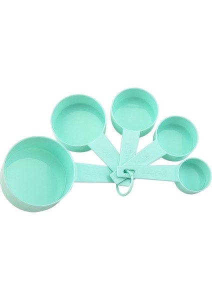 GREEN5PCS (Fincan) Ölçme Kaşığı Ölçme Fincan Pişirme Aracı Dıy Kek Kabartma Tozu Kaşık 10 Parça Ölçek Seti Plastik Ölçme Kaşığı (Yurt Dışından)