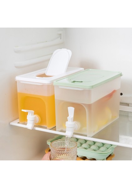 Açık Yeşil 4l Soğuk Su Isıtıcısı Buzdolabı Musluklu Ev Limonata Şişesi Drinkware Soğuk Su Deposu Mutfak Soğuk Su Kovası (Yurt Dışından) fırsatları