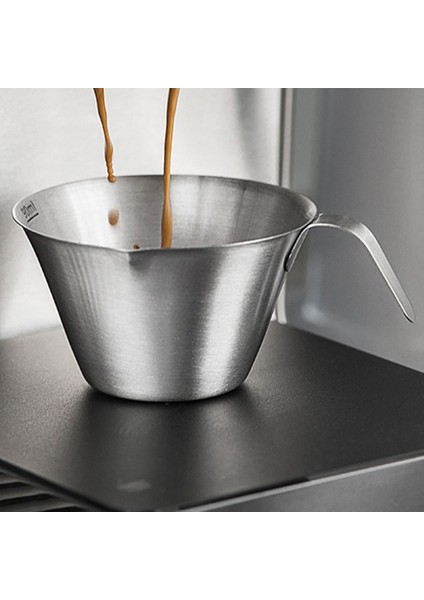 100 ml Emzik Sürahi Fincan Paslanmaz Çelik Ölçüm Fincan Espresso Atış Bardak Barista Ev Cafe Süt Kahve (Yurt Dışından)