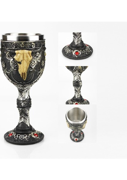 090 100-200ML (3.4-6.8oz) Yaratıcı 3D Gotik Şarap Kadehi Tarzı Ejderha Pençesi Viking Kafatası Iskeleti Punk Şarap Cam Cadılar Bayramı Hediyeler Bar Drinkware Bardak Içerir (Yurt Dışından) fırsatları