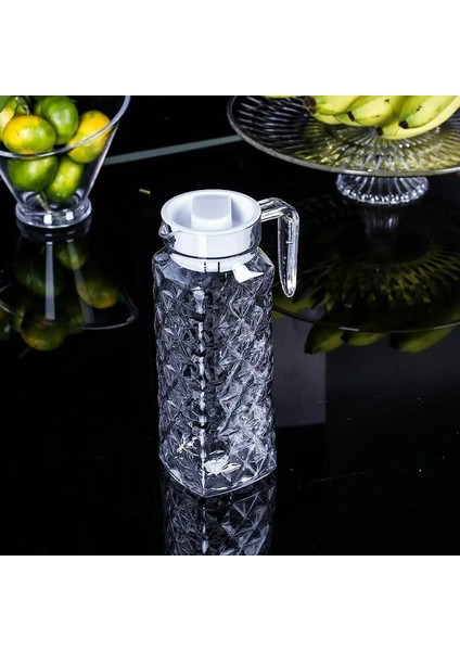 Konu Kettle-1.5l Büyük Kapasiteli Akrilik Meyve Suyu Süt Tenceresi Bar Parti Şarap Bira Şişesi Içecek Soğuk Su Isıtıcıları Anti-Sonbahar Su Sürahi Sürahi (Yurt Dışından)