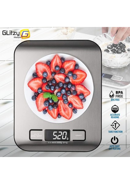 Siyah Sp 5kg Mutfak Terazisi Dijital 5/10KG 1g Elektronik Ağırlık Gram ve Ons Paslanmaz Tartı Dengesi Ölçme Yiyecek Kahve Pişirme Terazisi (Yurt Dışından) fiyatları