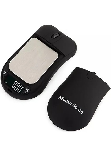 Siyah 1 Adet 500G x 0.01G Mini Dijital Cep Ölçeği Taşınabilir Hassas Terazi Dijital LCD Fare Takı Ölçeği G/oz/ct/gn 4 Adet (Yurt Dışından)