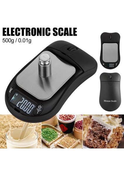 Siyah 1 Adet 500G x 0.01G Mini Dijital Cep Ölçeği Taşınabilir Hassas Terazi Dijital LCD Fare Takı Ölçeği G/oz/ct/gn 4 Adet (Yurt Dışından) fiyatları