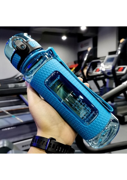 450-520 ml Mavi Uzspace Spor Su Şişeleri Bpa Ücretsiz Taşınabilir Spor Salonu Anti-Sonbahar Sızdırmaz Büyük Kapasiteli Spor Su Isıtıcısı Tritan Plastik Içecek Şişesi (Yurt Dışından)