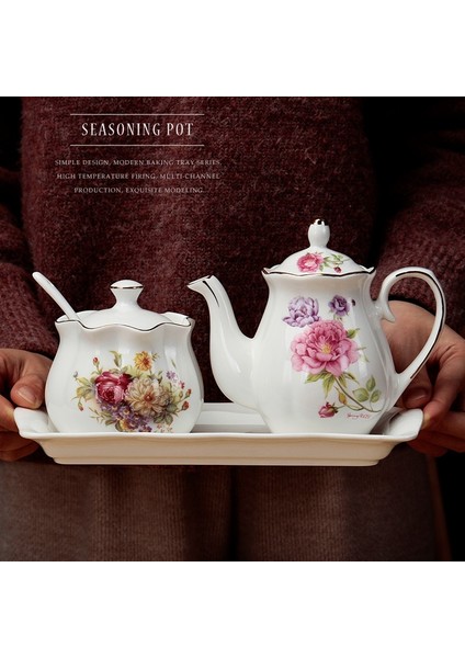 Stil 5 Iskandinav Kemik Çini Baharat Kavanoz Kapaklı ve Kaşık Seti Büyük Kapasiteli Ev Mutfak Aletleri Baharat Şişesi Tuz Biber Çalkalayıcılar (Yurt Dışından) fiyatları