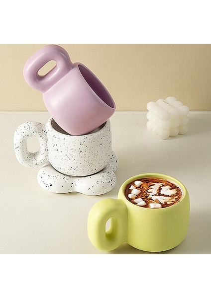 Matcha Rengi Bir Fincan 500ML 500ML Yaratıcı Seramik Kupa Yüksek Sıcaklık Su Kahve Süt Kupası Büyük Saplı Ofis Sevimli Kadın Büyük Kapasiteli Drinkware (Yurt Dışından) fiyatları