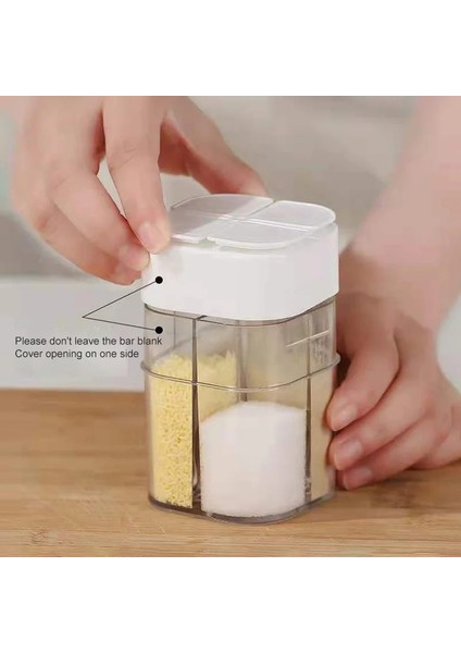 Gri Şeffaf Baharat Organizatör Kavanoz Seti Tuz ve Biber Baharat Şişesi Renkli Kapaklı Çeşni Saklama Kabı Mutfak Gadget (Yurt Dışından) indirimleri