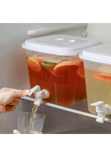 5l Soğuk Su Sürahi Içecek Dağıtıcıları Buzdolabı Soğuk Su Isıtıcısı Musluk Limonata Drinkware Ev Soğuk Su Sürahileri Kova (Yurt Dışından)