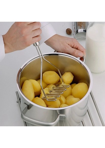 Paslanmaz Çelik Patates Ezici Manuel Patates Kırıcı Meyve Sebze Basınçlı Çamur Makinesi Mutfak Çocuk Gıda Kırıcı Alet (Yurt Dışından) indirimleri