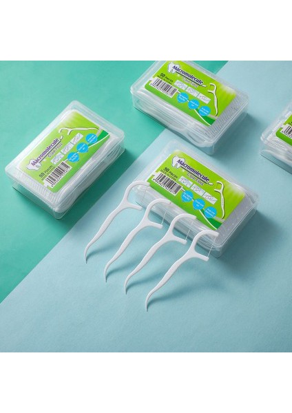 50 Adet Tek Kullanımlık Plastik Ev Kutulu Diş Ipi Sopa Temizleme Araçları Yüksek Mukavemetli Diş Kürdan Mutfak Aksesuarları Cocina (Yurt Dışından)