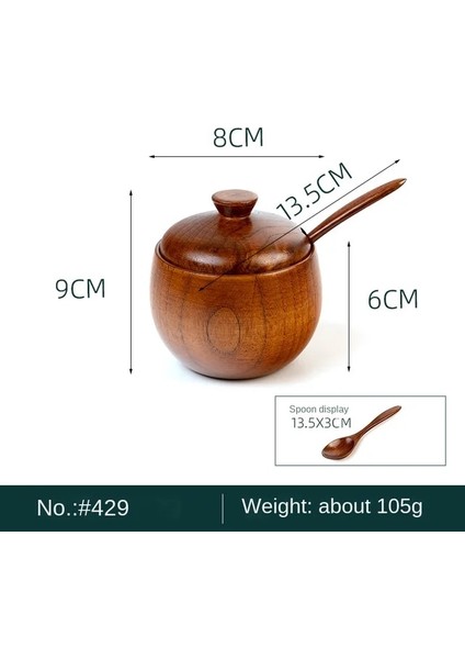 Model 4 Doğal Ahşap Sofra Baharat Kavanoz Mutfak Malzemeleri Baharat Sos Kapaklı Tencere Kase Tuzluk Kutusu Teneke Soya Sosu Şişesi (Yurt Dışından)