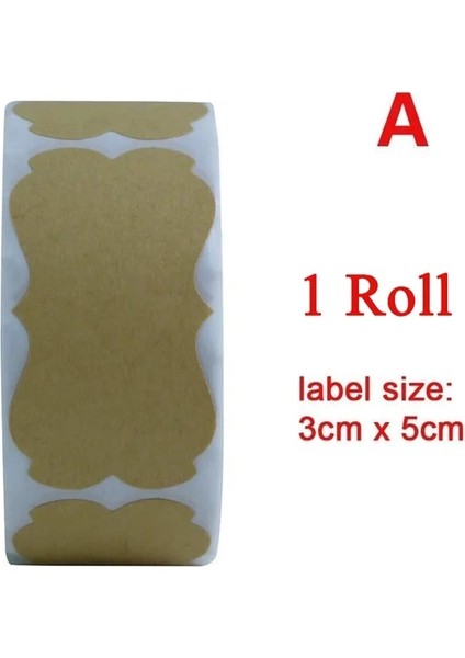 Kraft Etiket A 100 ml Temizle Baharat Kavanozları Tuz Biber Çalkalayıcı Şişeleri Baharat Depolama Çeşni Kutuları Mutfak Gadget Araçları Etiket Çıkartmaları (Yurt Dışından)