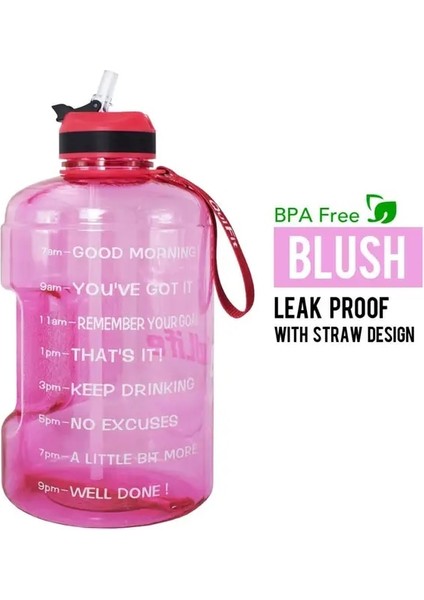 Açık Pembe 2.2l 73OZ Buildlife 1 Galon Pipetli Su Şişesi Zaman Işaretleyici 3.78L 2.2l 1.3l Bpa Içermeyen Plastik Büyük Kapasiteli Fitness Spor Outdoorjugs (Yurt Dışından)