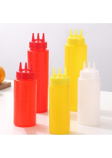 Beyaz Xl Sıkma Şişesi 3 Delikli Şeffaf Yağ Sıkma Şişesi Büyük Kapasiteli Kaymaz Sıkma Şişe Yumuşak Gıda Sınıfı Çeşni Şişeleri (Yurt Dışından) fırsatları