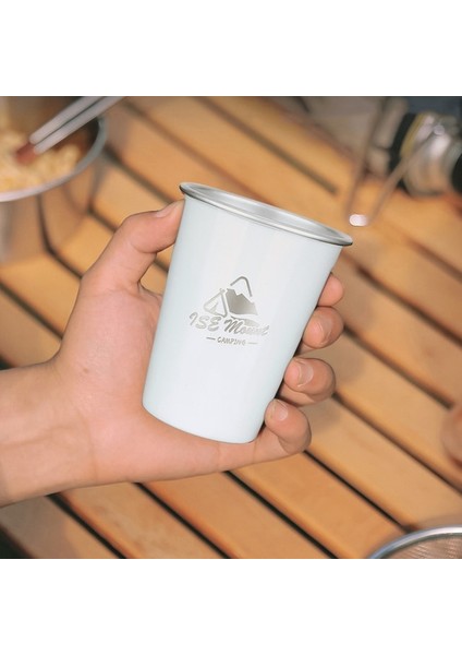 Beyaz 350 ml Paslanmaz Çelik Metal Bira Bardağı Şarap Bardak Kahve Tumbler Çay Süt Kupalar Açık Kamp Barbekü Piknik Için Su Bira Bardağı (Yurt Dışından)
