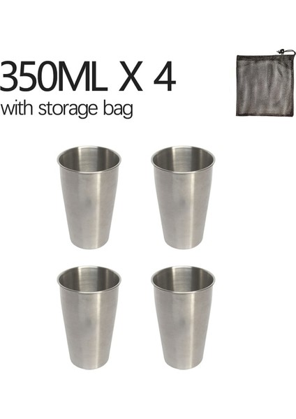 4 Adet 350 ml Çanta ile Açık Kamp Bardak 2/4/6 Adet Set 304 Paslanmaz Çelik Su Çay Bira Kahve Piknik Barbekü Barbekü Yürüyüş Soğuk Içecekler Taşınabilir (Yurt Dışından) fiyatları