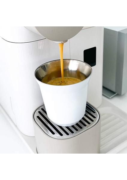 160ML-ALTIN 80-160ML 80/160ML Espresso Kupalar 304 Paslanmaz Çelik Çift Katmanlı Haşlanma Önleyici Kahve Sütlü Içecek Kahvaltı Fincanları Yalıtımlı Kahve Kupaları (Yurt Dışından)