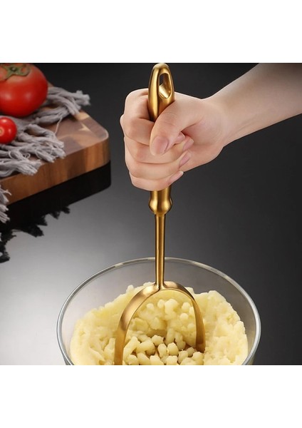 Sıradan-Altın 1 Pc Paslanmaz Çelik Preslenmiş Sarımsak Ezici Ricer Pürüzsüz Püresi Manuel Kırıcı Meyve Sebze Araçları Ev Mutfak Alet (Yurt Dışından) fırsatları