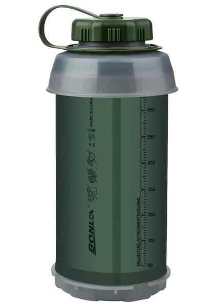 Ordu Yeşili 750 ml 750 ml Katlanabilir Su Şişesi Katlanır Yumuşak Matara Katlanır Spor Çantası Katlanabilir Içecek Koşu Kamp Yürüyüş Tırmanma Şişeleri (Yurt Dışından)