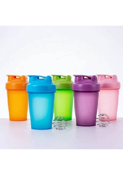 Beyaz 401-500ML 400-500ML Protein Tozu Beslenme Shaker Fincan Şeker Renk Spor Spor Sallama Karıştırma Şişesi Zaman Ölçeği ile Su Bardağı Içecek Aracı (Yurt Dışından)