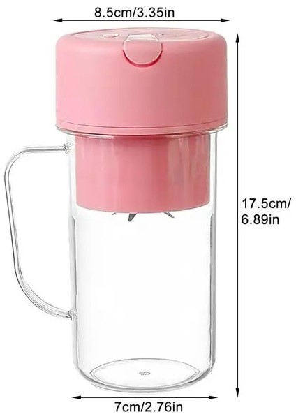 Pembe Ev Elektrikli Karıştırma Şişeleri El Elektrikli Meyve Sıkacağı Mikser Şişesi Şarj Edilebilir Çok Fonksiyonlu Blender Sıkacağı Aksesuarı (Yurt Dışından)
