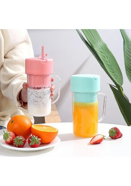 Pembe Ev Elektrikli Karıştırma Şişeleri El Elektrikli Meyve Sıkacağı Mikser Şişesi Şarj Edilebilir Çok Fonksiyonlu Blender Sıkacağı Aksesuarı (Yurt Dışından) fırsatları