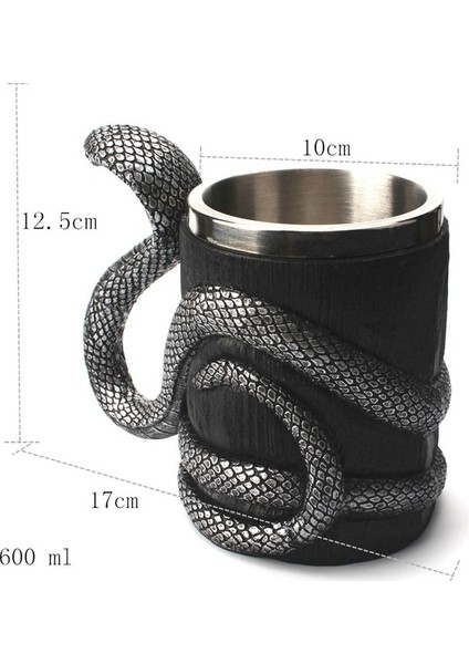 C 500-600ML 3D Kafatası Yaratıcı Çay Kupa Bardak Çift Yalıtım Içme Bardağı Pub Bar Dekorasyon (Yurt Dışından)
