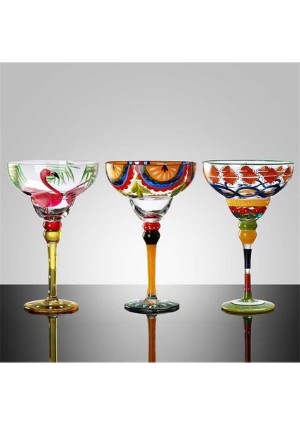 01 Yaratıcı Margarita Şarap Bardakları 270 ml El Yapımı Renkli Kokteyl Bardağı Avrupa Kadeh Bardak Şampanya Bardağı Yaratıcı Şarap Bardakları (Yurt Dışından) indirimleri