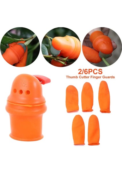 Stil 2-L 2/6 Adet Siliconethumb Kesici Parmak Muhafızları Bahçe Eldiveni Bitki Toplama Aracı Kesilmeye Dayanıklı Parmak Kol Fasulye Seçici (Yurt Dışından) fiyatları