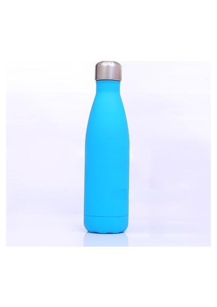 Tavuskuşu Mavisi 500ML 1000ML Çift Duvar 304 Paslanmaz Çelik Termos Moda Vakum Termos Açık Taşınabilir Spor Termal Içecek Su Şişesi (Yurt Dışından)