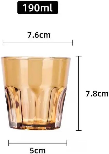 4 Adet Kahverengi 190 ml 4 Adet Akrilik Renk Bira Bardağı Bar Sekizgen Bardak Kalınlaşmış Damla Cam Plastik Şarap Bardağı Çay Bardağı Kahvaltı Süt Bardağı Ev Kupa (Yurt Dışından) fiyatları