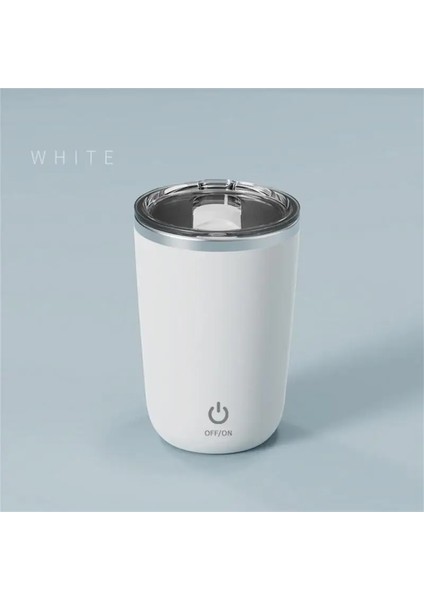 Beyaz 350ML USB Şarj Otomatik Karıştırma Kupası Protein Tozu Çalkalayıcı Şişe Su Geçirmez Dilsiz Taşınabilir Çok Fonksiyonlu Kahve Fincanı Süt Kupası Kupa (Yurt Dışından) fırsatları
