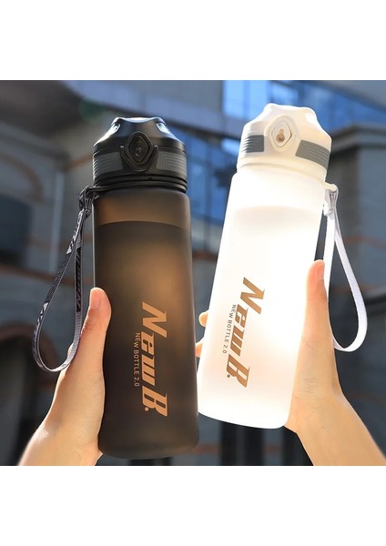 Beyaz 1000ML 650ML/1000ML/1500ML Yüksek Kaliteli Tritan Malzeme Spor Su Şişesi Bisiklet Tırmanma Gym Fitness Içme Şişeleri Çevre Dostu (Yurt Dışından)