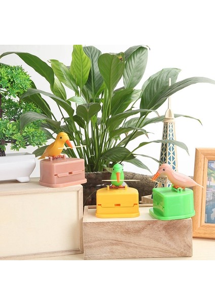 Rastgele Renk 4x Kürdan Dağıtıcı Kuş Otomatik Kuş Kürdan Kutusu Kürdan Tutucu (Yurt Dışından)