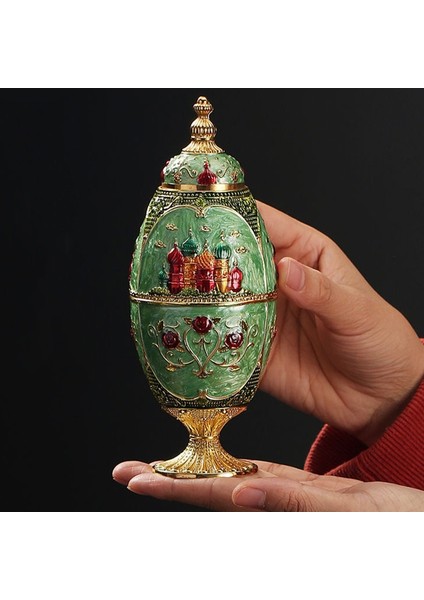 Mavi Avrupa Tarzı Otomatik Kürdan Kutusu Alaşım Kazınmış Kale Yüksek Ayak Tutucu Kürdan Dağıtıcı Kutusu Ev Masaüstü Dekorasyon (Yurt Dışından)