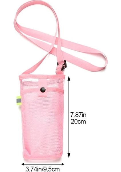 B-PINK-20X9.5CM Taşınabilir Karikatür Su Şişesi Kapağı Kılıfı Kış Peluş Yalıtımlı Çanta Bardak Kılıfı Vakum Cam Bardak Kol Spor Kamp Aksesuarları (Yurt Dışından)