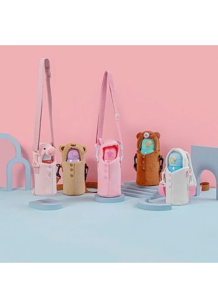 B-PINK-20X9.5CM Taşınabilir Karikatür Su Şişesi Kapağı Kılıfı Kış Peluş Yalıtımlı Çanta Bardak Kılıfı Vakum Cam Bardak Kol Spor Kamp Aksesuarları (Yurt Dışından) indirimleri