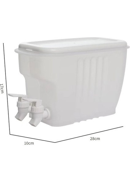 I 5l Plastik Buzdolabı Musluklu Soğuk Su Isıtıcısı Limonata Şişesi Soğuk Su Sürahisi (Yurt Dışından)