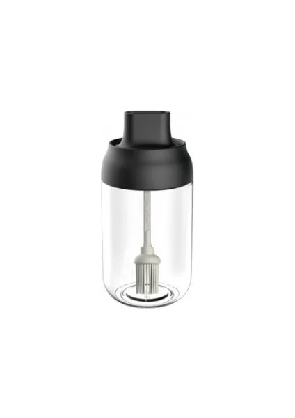 Brushbottle Cam Baharat Kutusu Kaşık ve Kapak Entegre Baharat Kavanoz Kombinasyonu Baharat Kavanoz Mutfak Malzemeleri Ev Tuzluk Yağ Şişesi Seti (Yurt Dışından)