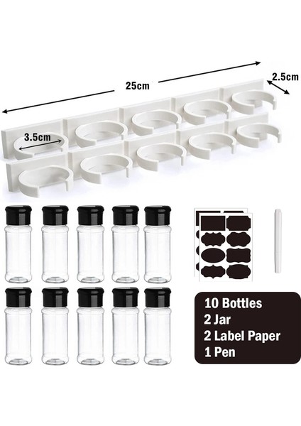 A1 Baharat Kavanozları Baharat Shaker Şişeleri Plastik Mutfak Baharat Depolama Çeşni Kavanoz Tuz Biber Kutuları Mutfak Baharat Organizatör Raf (Yurt Dışından) modelleri