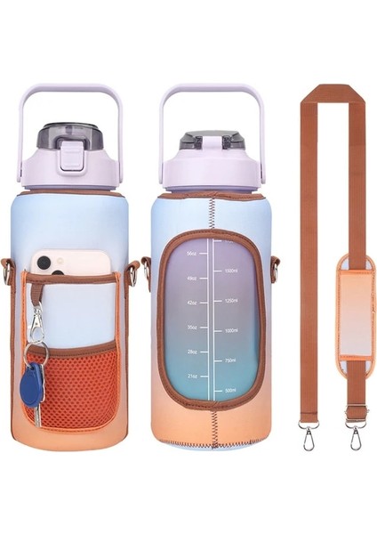 Su Şişesi Kolu 2l Su Şişesi Kapakları Cep Telefonu Tutucu Büyük Kapasiteli Motivasyon Su Şişeleri Tutucu Çanta Termos Kol Drinkware Aksesuarla (Yurt Dışından)