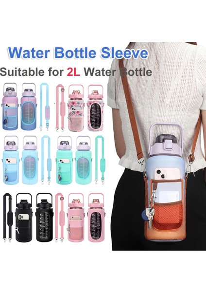 Su Şişesi Kolu 2l Su Şişesi Kapakları Cep Telefonu Tutucu Büyük Kapasiteli Motivasyon Su Şişeleri Tutucu Çanta Termos Kol Drinkware Aksesuarla (Yurt Dışından) fiyatları